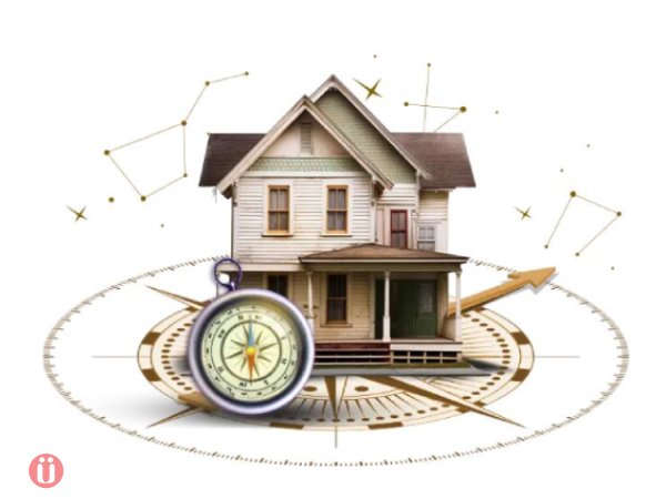 House with a compass for Vastu Analysis service.